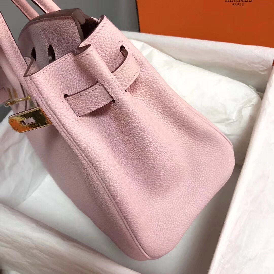 Hermes Birkin 30CM Togo Leather Handbag Pink